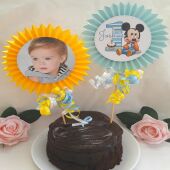 Personalised Baby Mickey 1st Birthday Cake Topper,Mickey Centrepiece,First cake