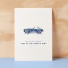 Father's Day Card For Classic Car Enthusiasts Car Illustration Simple Father's Day Card You're A Classic Dad Father's Day Gift - Small (4x6) / Blank Message