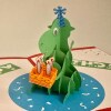 Roar-some Jurassic Birthday Surprise: Handcrafted Pop Up Dino Card