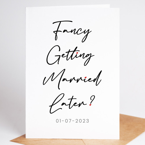 Fancy Getting Married Later Wedding Day Card