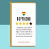 Funny LGBT Boyfriend Birthday Card - Personalised - Snoring - For Him - BF - On his birthday - Blank inside - Regular