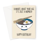 Donburi Curry Birthday Card