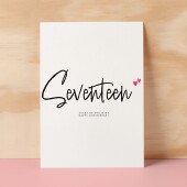 Seventeen Year Anniversary Card For Husband 17 Year Anniversary Card Boyfriend or Girlfriend Wedding Anniversary Card For Wife