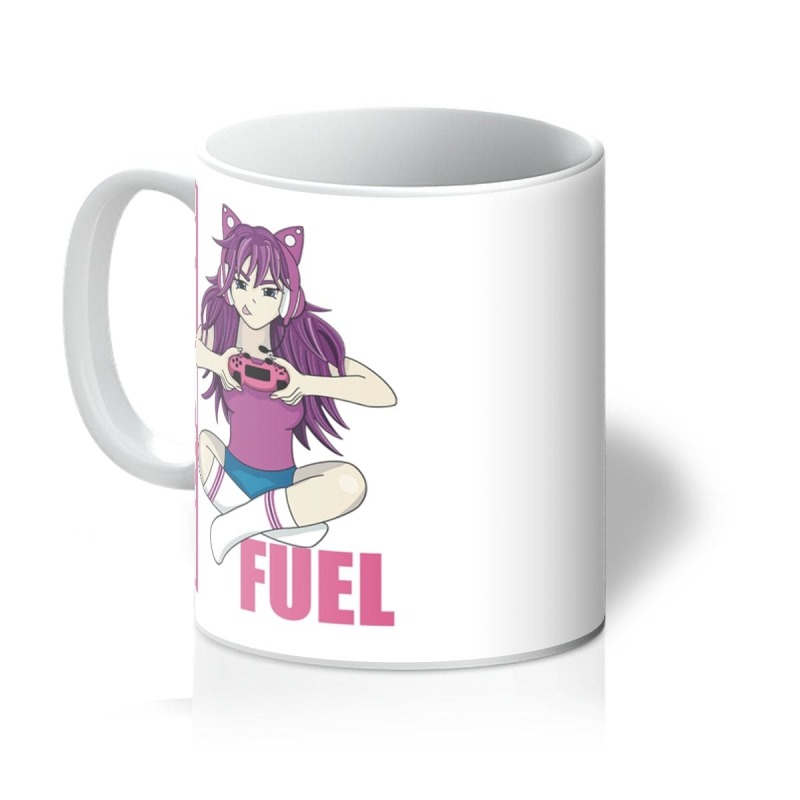 Gamer Fuel Mug, Gamer Girl Gift - 11oz - White