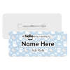 #hello my name is... Name Badge - Owls, Moons & Stars Background