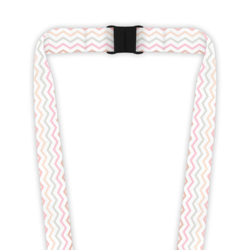 Double Breakaway Lanyard - Natural Zig Zags