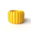 The Panu Planter Pot with Drainage: Tray & Stand Included for Plants - Matte Dark Green - 3"
