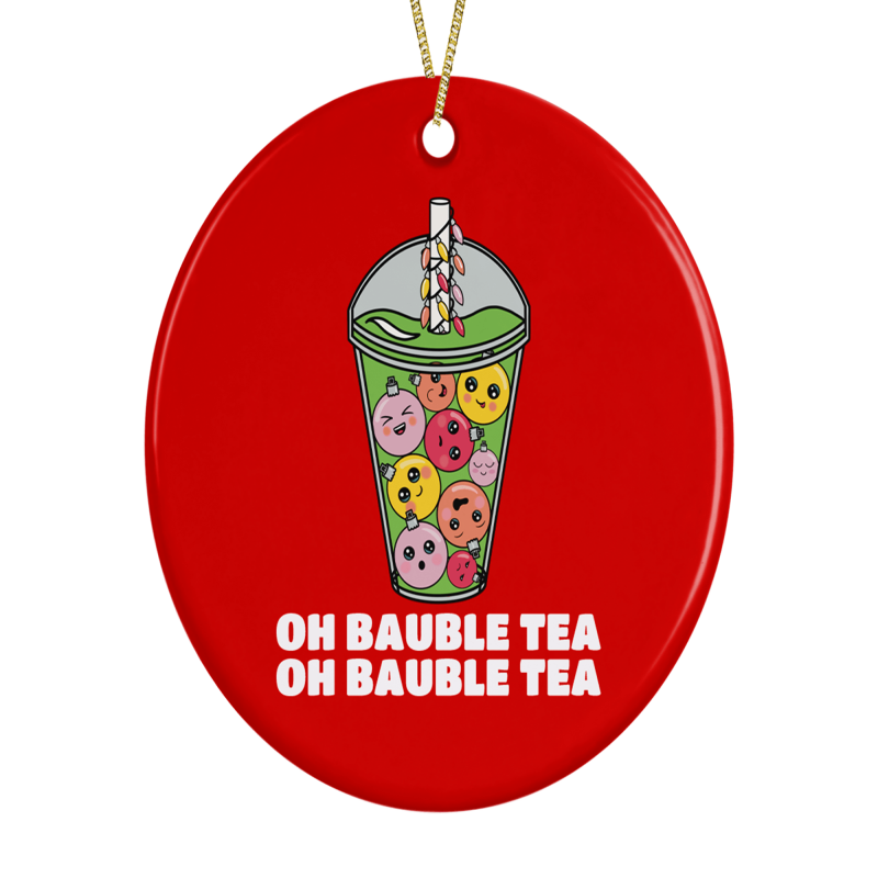 Funny Bubble Tea Christmas Tree Decoration - Default Title