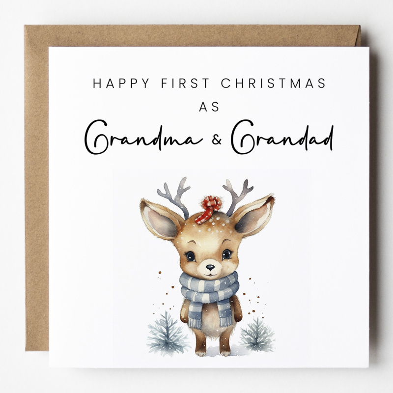 Christmas Card For Grandparents, Granny And Gramps, Nan And Grandad Christmas Card, Nanna and Papa Christmas Card, Christmas Grandparents