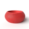 The Torme Planter Pot with Drainage Tray & Stand Included - Black - 3"