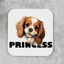 Personalised Dog Breed & Name Drinks Coaster