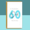Dad 60th Birthday Card - Personalised - Custom - For Dad turning 60 years old - Blank inside - Small