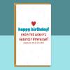 Funny Girlfriend/Boyfriend Birthday Card - Personalised - For Him or Her - Boyfriend or Girlfriend Birthday - Blank inside - Regular