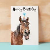 Birthday Card For Horse Lover Card For Pony Owner Birthday Card For Mum or Sister Happy Birthday Card For Friend