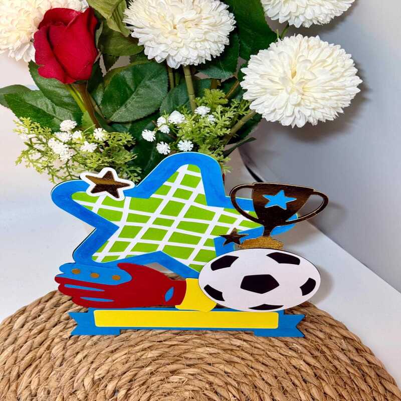 Handmade Personalised Football Cake Topper