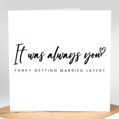 It Was Always You Personalised Wedding Day Card