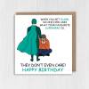 Funny adult superhero birthday card: No one asks what your favourite superhero is, they don't even care (Size A6/A5/A4/Square 6x6") - A6: Single card - American English