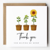 Thank For Helping Me Grow, Personalised Teacher Card