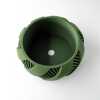 The Brimo Planter Pot with Drainage Tray & Stand Included - Matte Dark Green - 3"