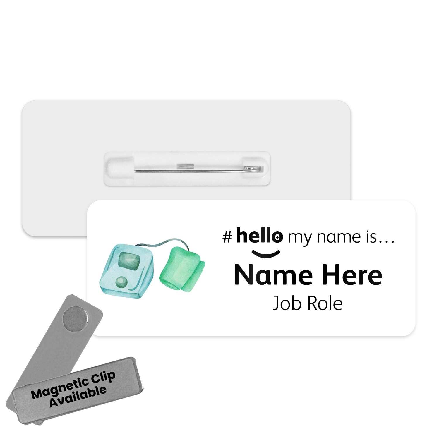 #hello my name is... Name Badge - Pressure Machine