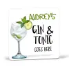 Gin & Tonic Personalised Drink Coaster Goes Here Coaster Gift