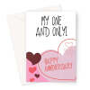 My One And Only Anniversary Card - A5 Portrait - 1 Card