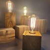 Buy2get3rd free - Medium - Rustic Industrial Lamp Inset - Reclaimed Wood - Quirky Square Rectangle - Desk Lamp Table Lamp - Bedside Lamp - Man/She Cave - Handmade