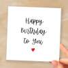 Happy Birthday Card For Him Boyfriend Birthday Card Girlfriend Birthday Card Husband Happy Birthday Card For Wife or Best Friend - Square (6x6) / Blank Message