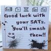 Handmade SATs Good Luck Card