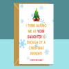 Funny Christmas Card - To Parents - Personalised - From Daughter - For Mum or Dad - Cheeky - Sarcastic - Hilarious - Ideal Xmas Card - Blank inside