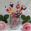 4 Mickey Mouse Straws,Mickey Mouse Birthday,Mickey Mouse Party,Mickey Table  - 4 straws