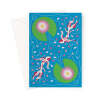 Koi Fish - Carp Pond Greeting Card - A5 Portrait - 1 Card