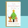 Personalise God-Daughter Christmas Card - Customisable - For Her - At Xmas