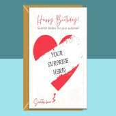 Birthday Scratch Card - Personalised Scratch and Reveal Surprise on His or Her Birthday - Gift Idea - For Men or Women - Birthday Card