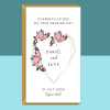 Customised Wedding Card - Personalised Wedding Day Card For Husband and Wife - Perfect card for anyone's special day - Large - Personalised inside