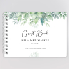 Eucalyptus Script Wedding Guest Book - A5 - 5.8" x 8.3"