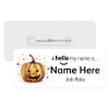 #hello my name is... Name Badge - Pumpkin Splash Art