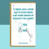 Funny 17th Birthday Card - Personalised inside if required - For Him or For Her - Perfect greetings card for someone turning 17 years old - Blank inside - Small