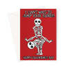 Funny Skeleton Valentine's Day Card - 'I Can't Wait to Jump Your Bones!' - A5 Portrait - 1 Card