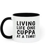 Funny Mug - Living Life One Cuppa At A Time