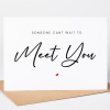 Someone Can't Wait To Meet You pregnancy announcement cards - A6 - 4.1" x 5.8"