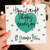 Personalised Emerald (55th/55 years) anniversary card: Personalised with date (Size A6/A5/A4/Square 6x6") - A6: Single card