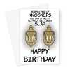 Happy Birthday Card - Rude Knockers Boob Joke - A5 Greeting Card - A5 Portrait - 1 Card