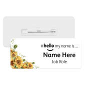 #hello my name is... Name Badge - Sunflower Corner