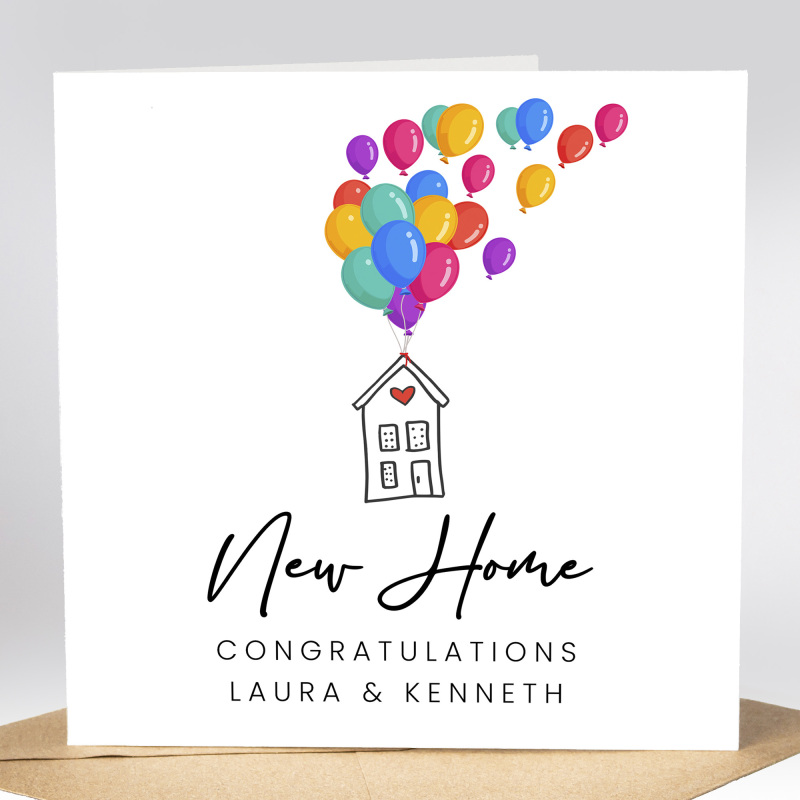 Personalised Congratulations On Your New Home Card