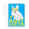 Cute Easter Bunny Card Blue - A5 Portrait - 1 Card