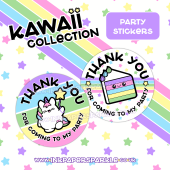 Party Thank You Stickers