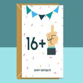 Funny 17th Birthday Card - For Him or For Her - For Son or Daughter, Brother, Sister, Nephew or Niece - 17th Birthday - Can be personalised