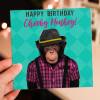 Happy birthday cheeky monkey cute animal in clothes birthday card for child, niece, nephew, son, daughter (Animalyser) Size A6/A5/A4/Square - A6: Single card