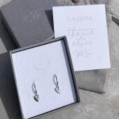 Silver earrings gift for daughter